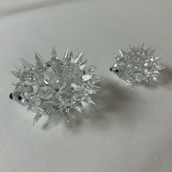 Swarovski Crystal HEDGEHOG / PORCUPINE Family Lot Of 2 - Picture 3 of 9